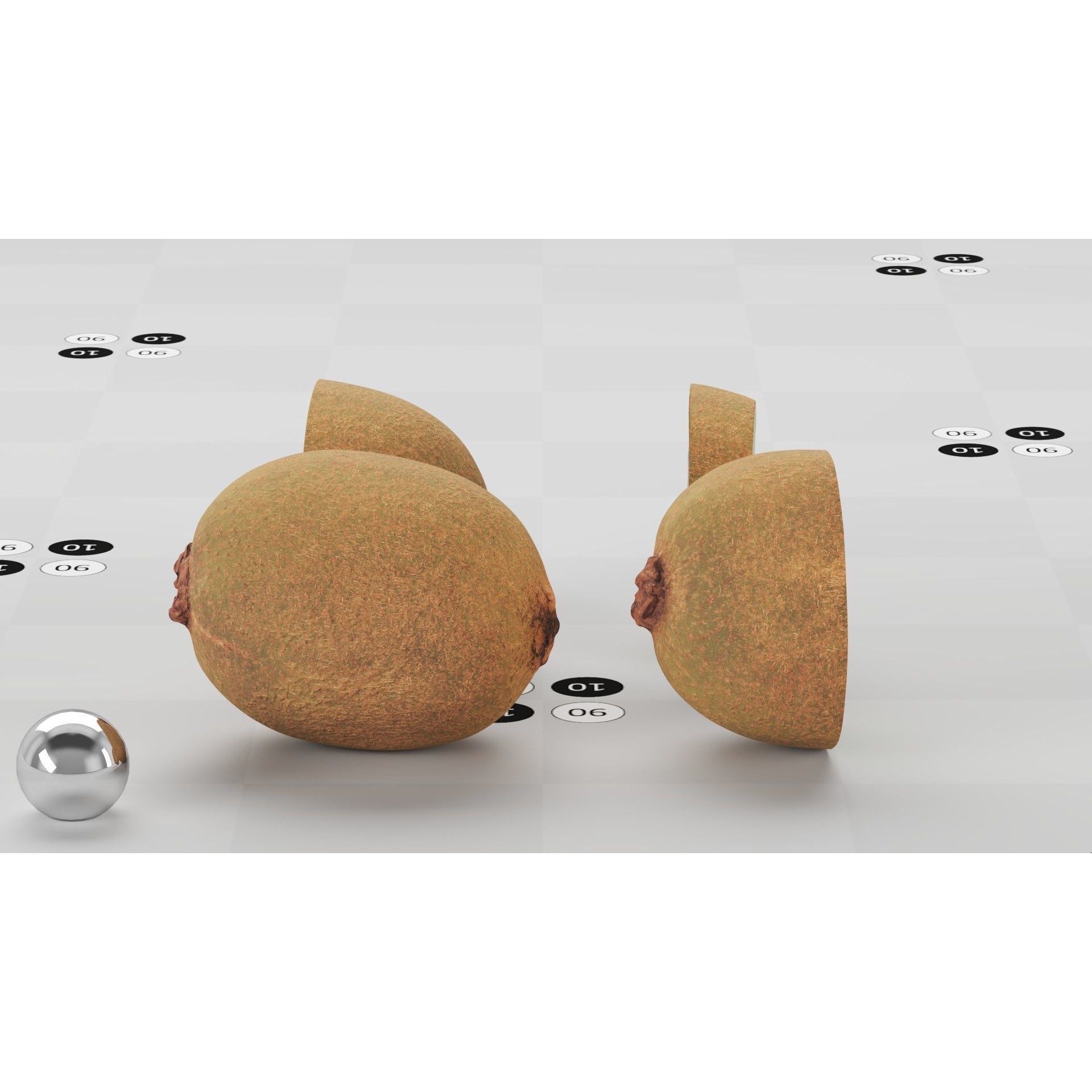 Kiwi - Low-Poly Game-Ready 3D Model - View 16