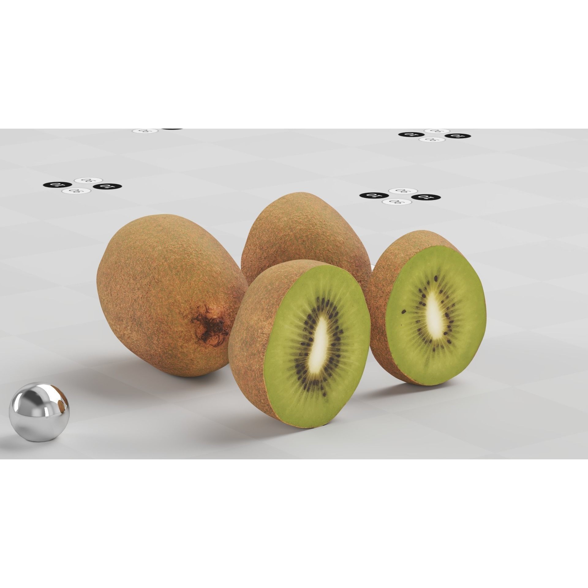 Kiwi - Low-Poly Game-Ready 3D Model - View 18