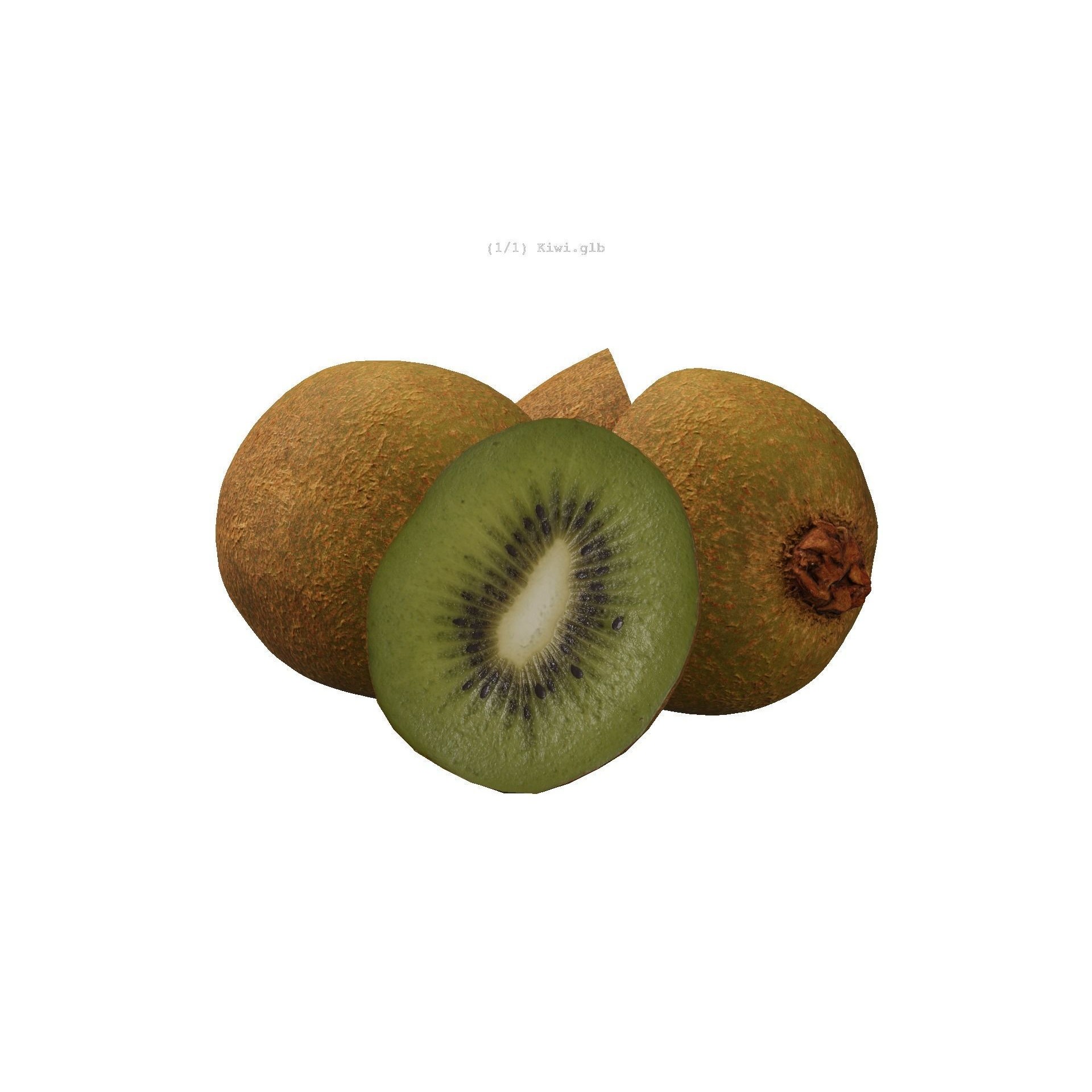 Kiwi - Low-Poly Game-Ready 3D Model - View 20