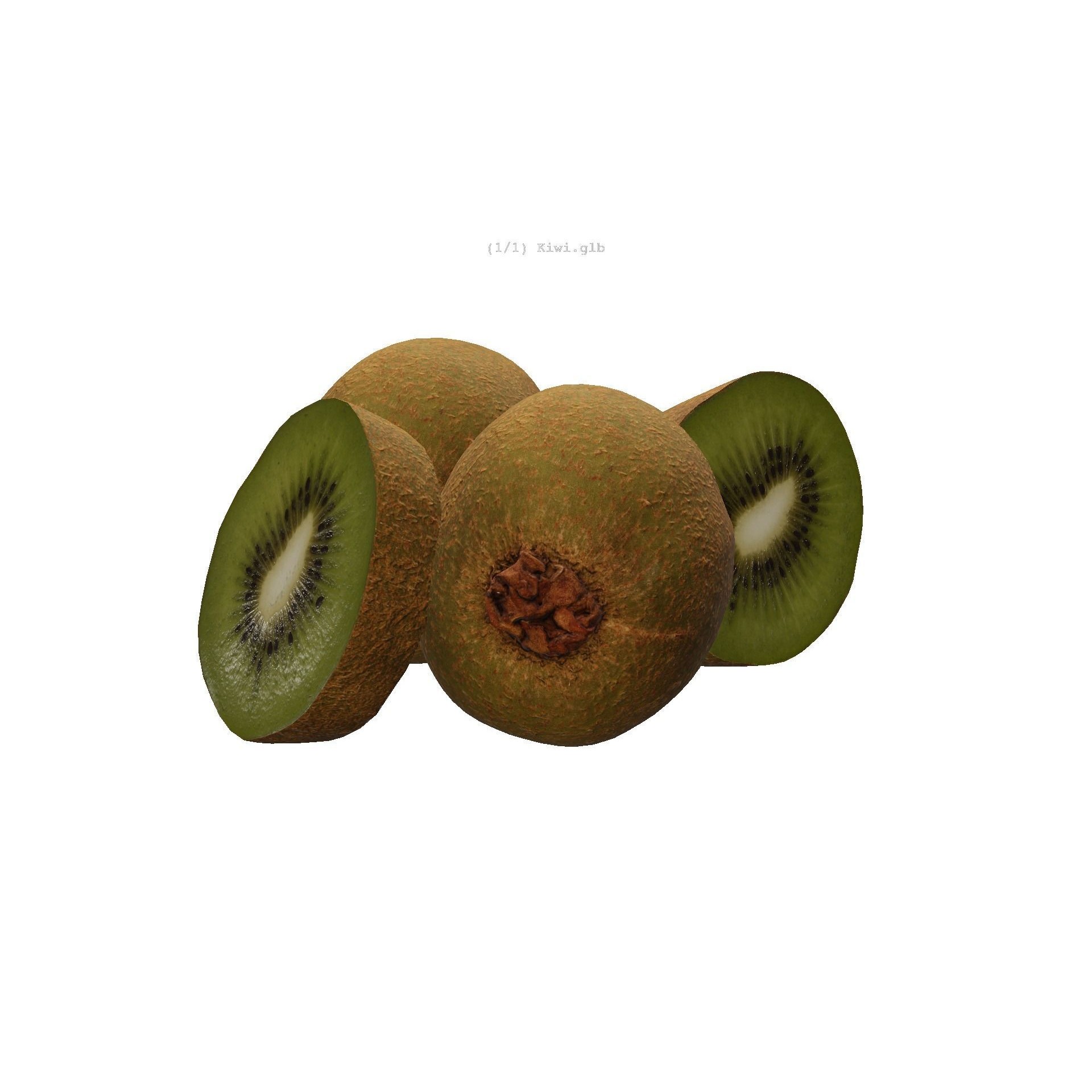 Kiwi - Low-Poly Game-Ready 3D Model - View 21