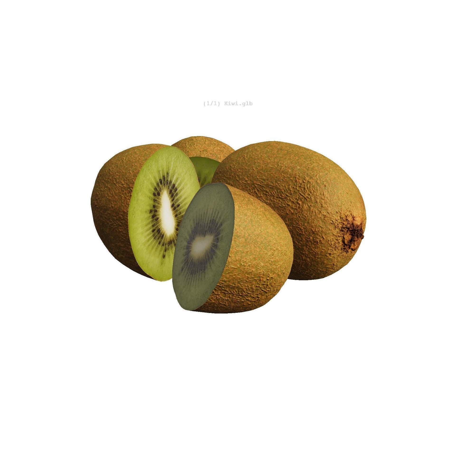 Kiwi - Low-Poly Game-Ready 3D Model - View 23