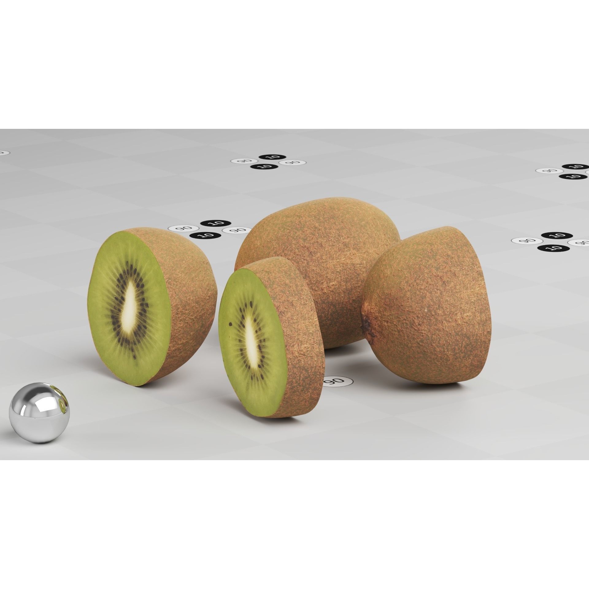 Kiwi - Low-Poly Game-Ready 3D Model - View 5