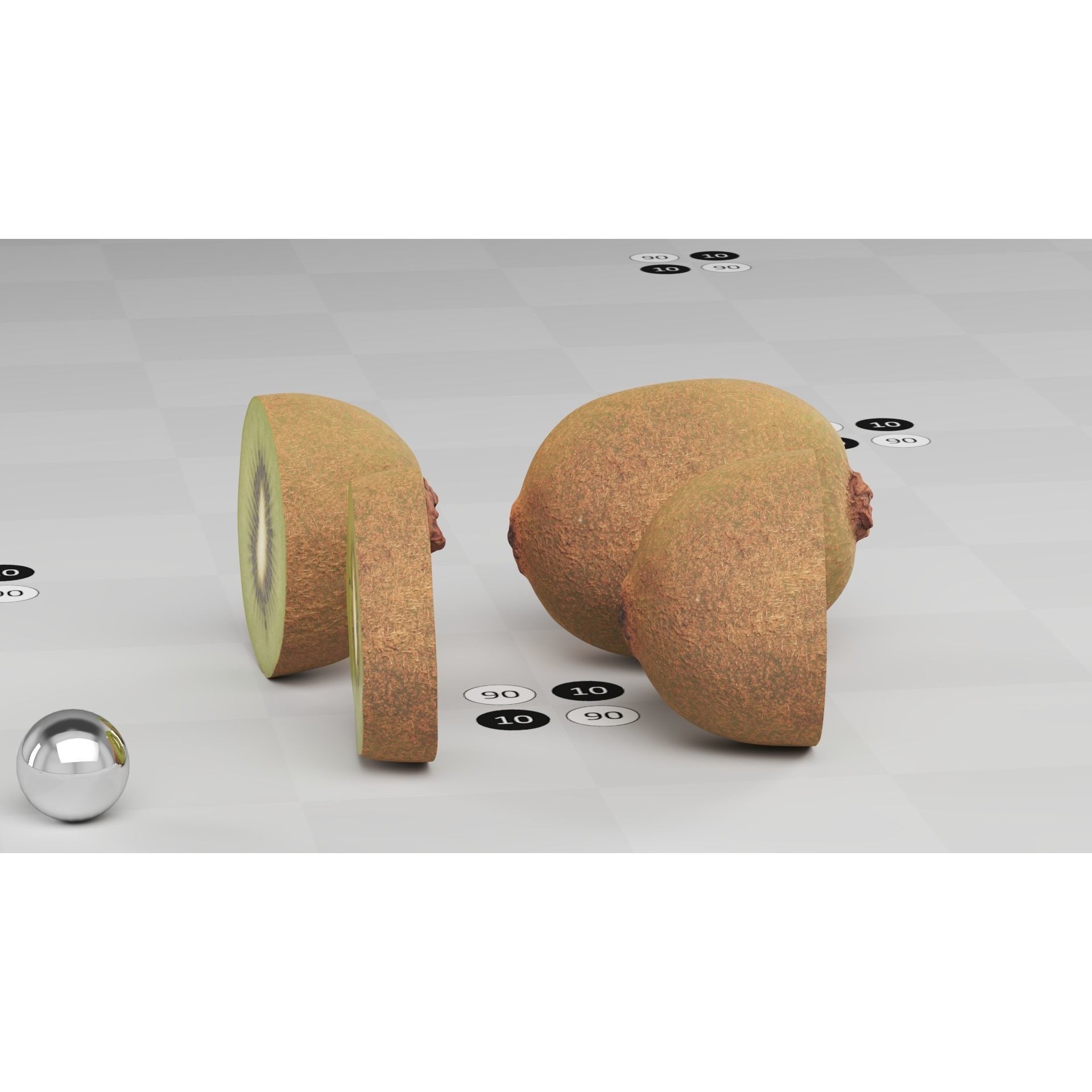 Kiwi - Low-Poly Game-Ready 3D Model - View 8