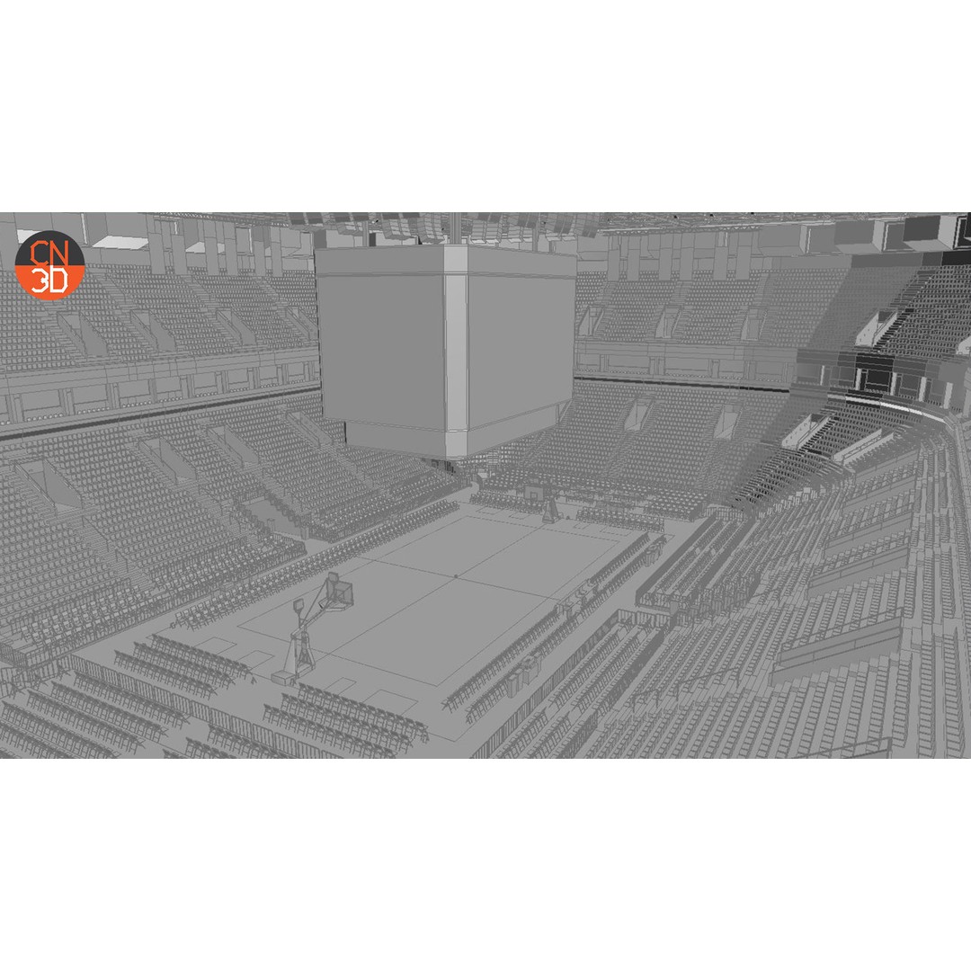 Basketball Arena 3D Model – Low Poly Interior with 18,628 Seats, FBX - View 26