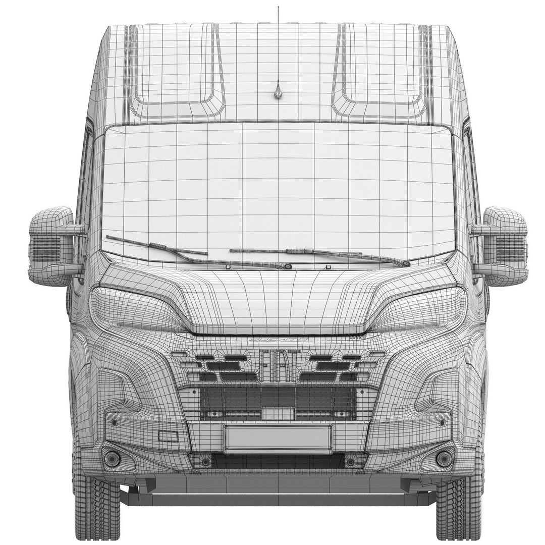 2024 FIAT DUCATO L2H2 3D Model – Detailed Commercial Van, FBX, OBJ - View 18