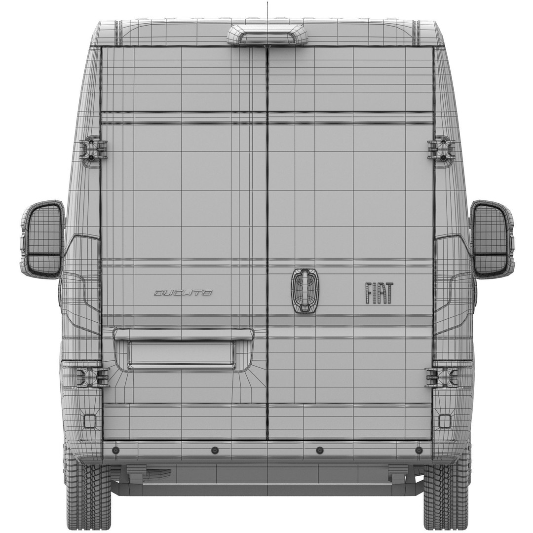 2024 FIAT DUCATO L2H2 3D Model – Detailed Commercial Van, FBX, OBJ - View 19