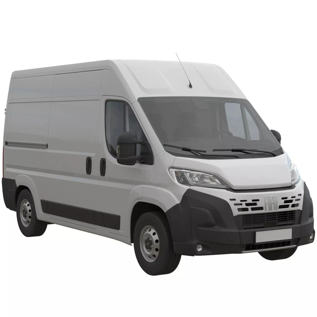 2024 FIAT DUCATO L2H2 3D Model – Detailed Commercial Van, FBX, OBJ - View 2