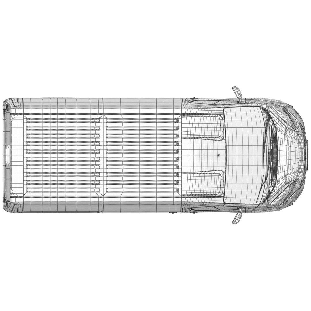 2024 FIAT DUCATO L2H2 3D Model – Detailed Commercial Van, FBX, OBJ - View 22