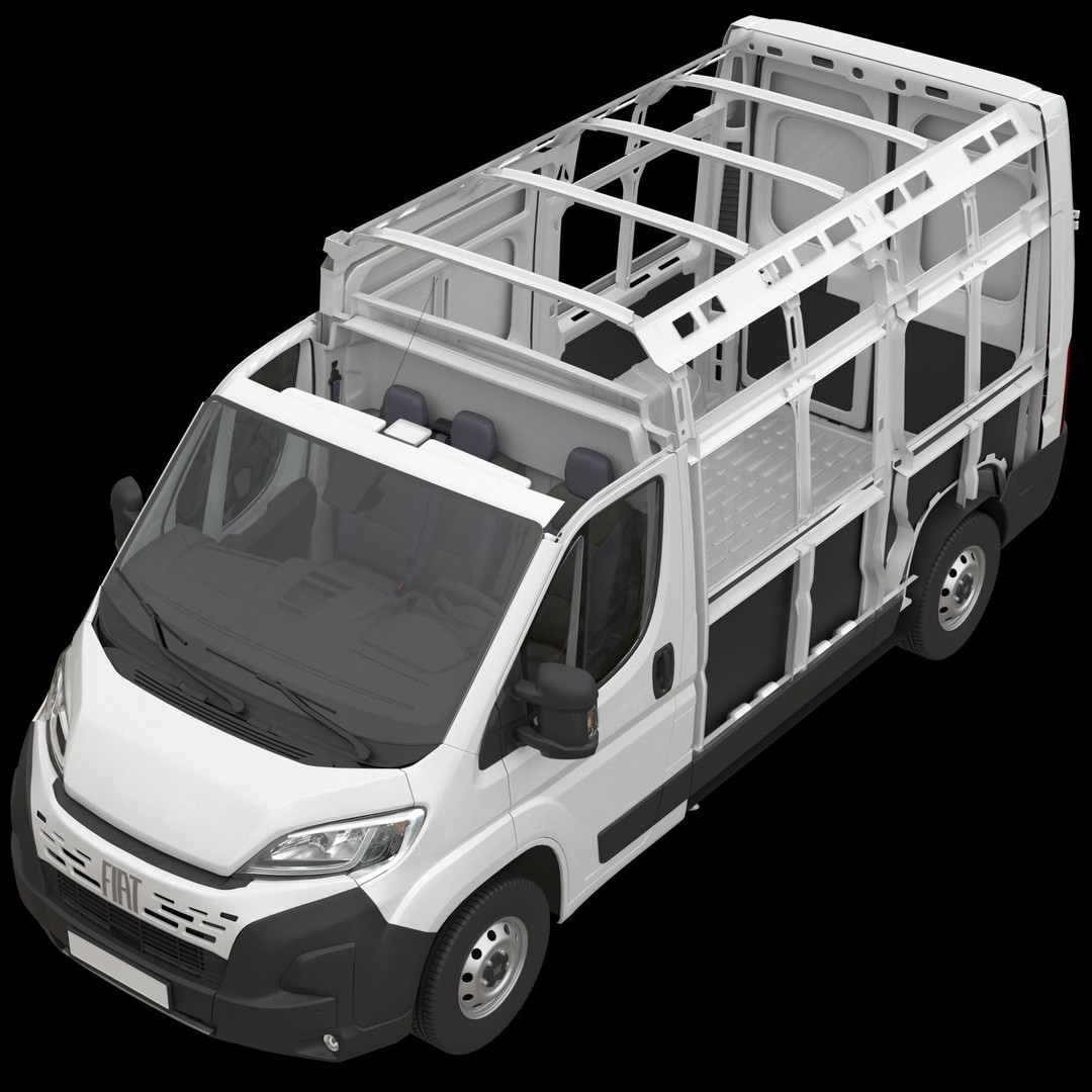 2024 FIAT DUCATO L2H2 3D Model – Detailed Commercial Van, FBX, OBJ - View 23