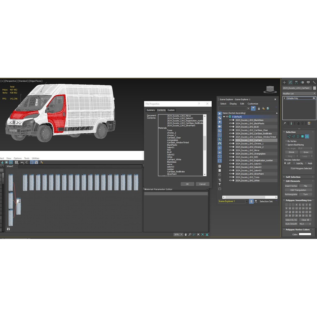 2024 FIAT DUCATO L2H2 3D Model – Detailed Commercial Van, FBX, OBJ - View 30