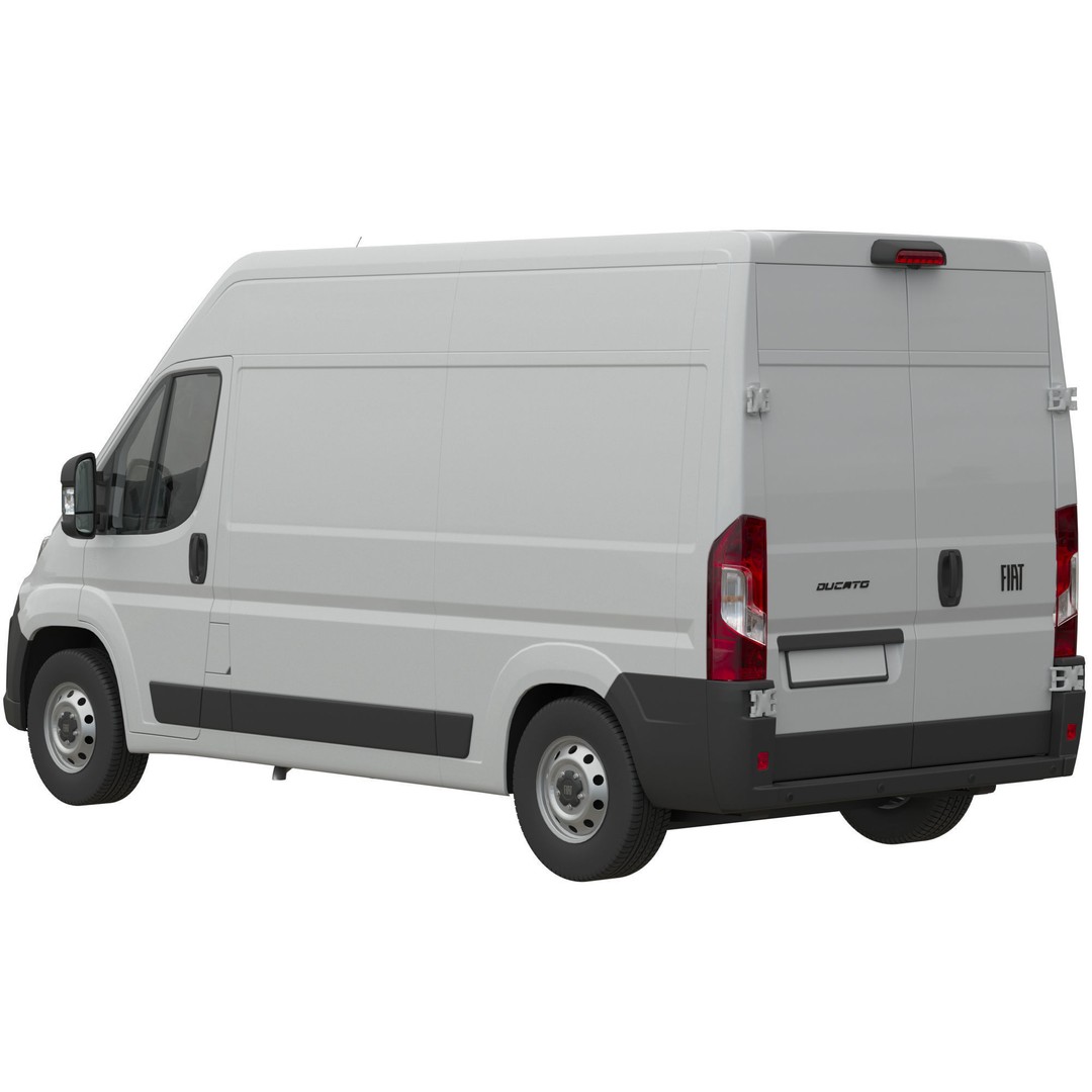 2024 FIAT DUCATO L2H2 3D Model – Detailed Commercial Van, FBX, OBJ - View 4