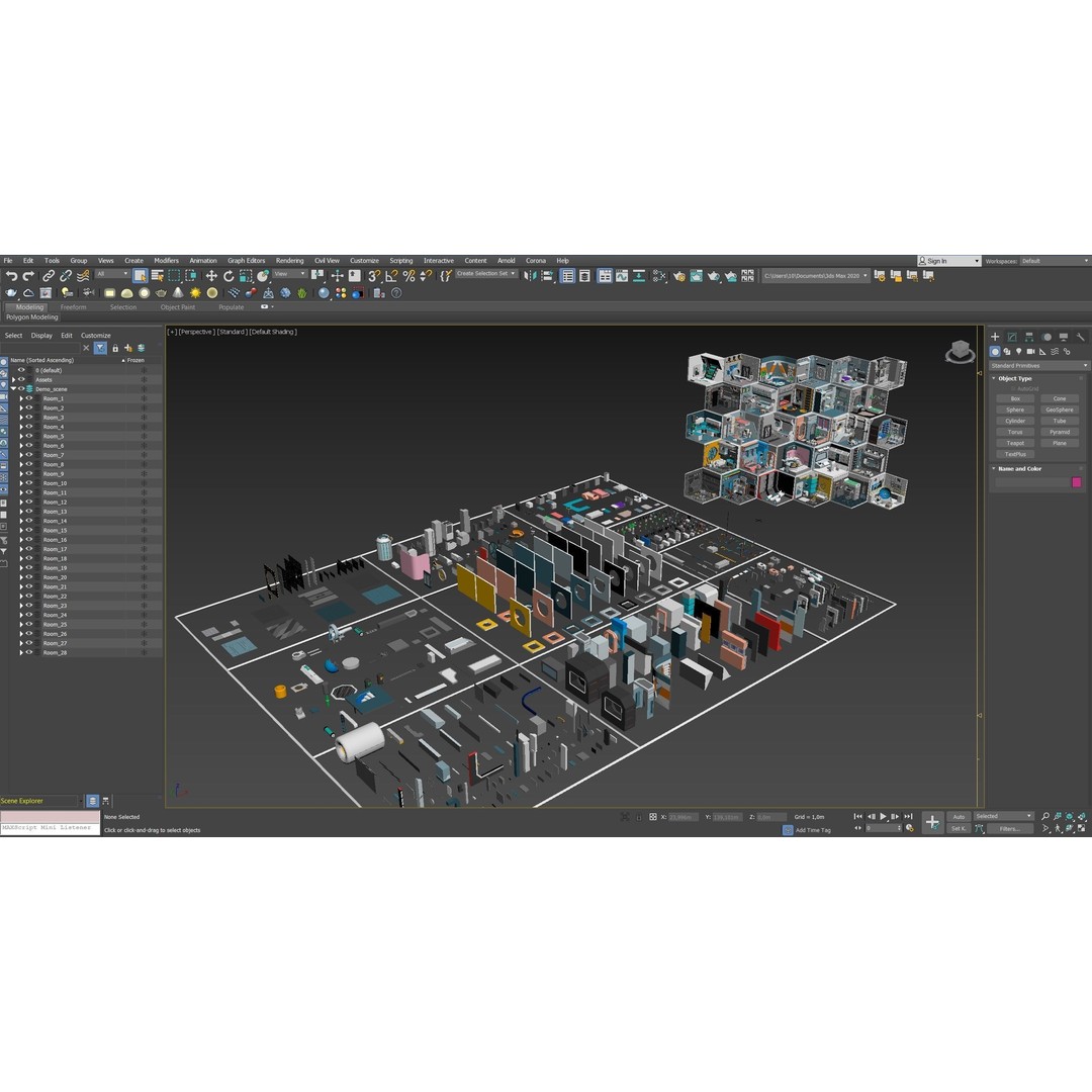 Sci-Fi Rooms 3D Model – Low Poly Interior Pack, FBX, PBR - View 45