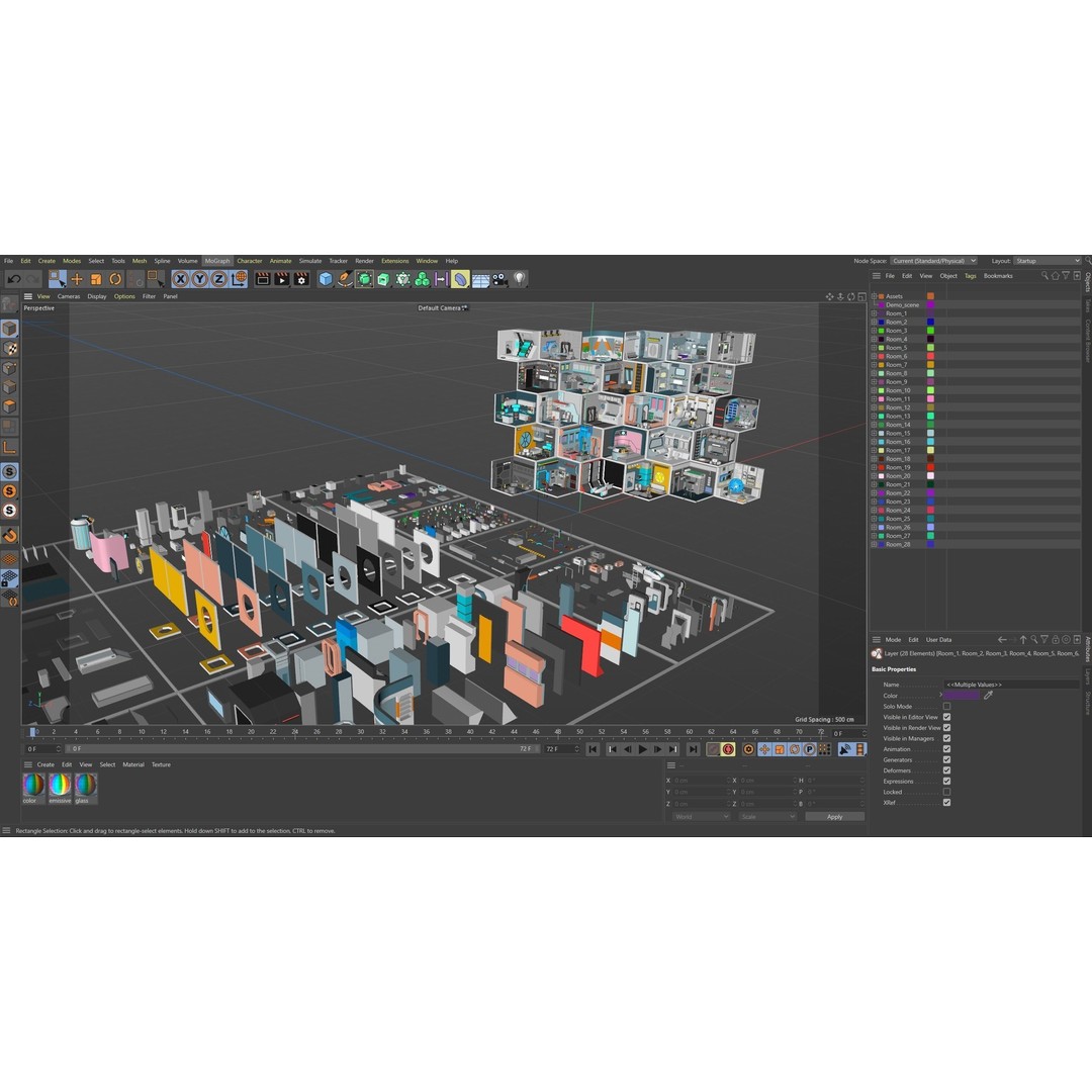 Sci-Fi Rooms 3D Model – Low Poly Interior Pack, FBX, PBR - View 47
