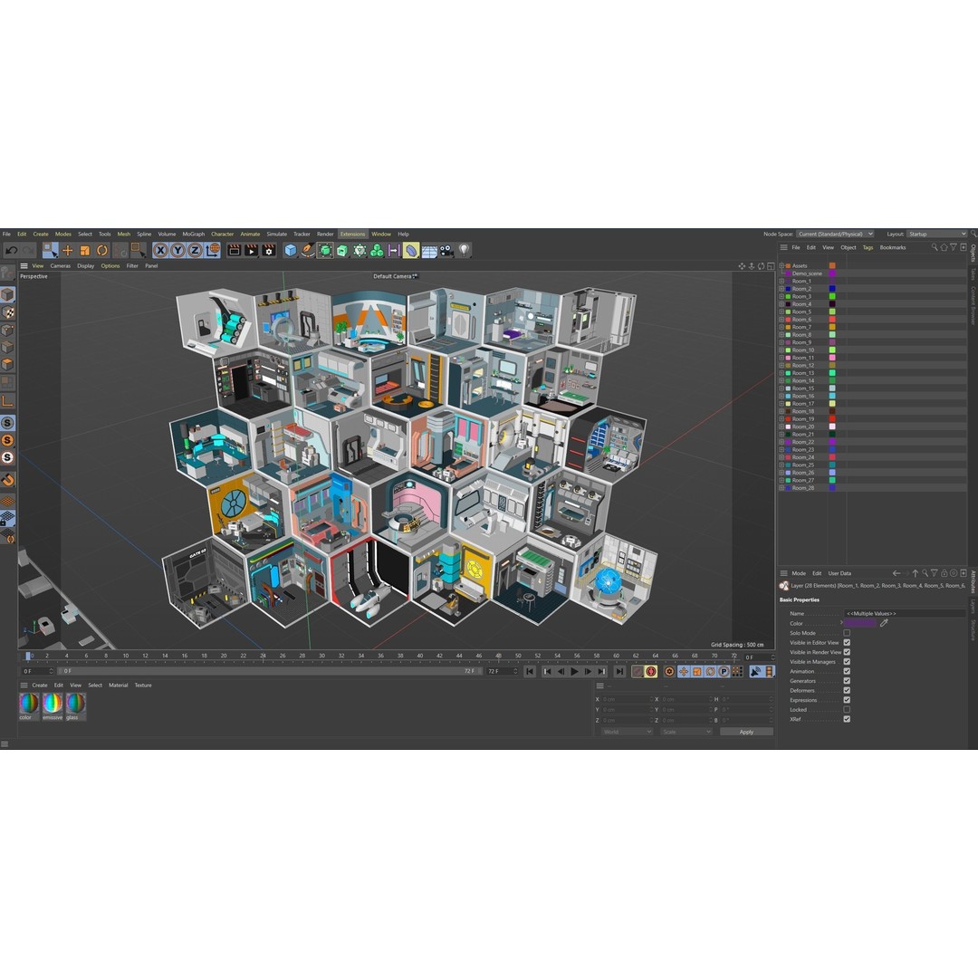 Sci-Fi Rooms 3D Model – Low Poly Interior Pack, FBX, PBR - View 48