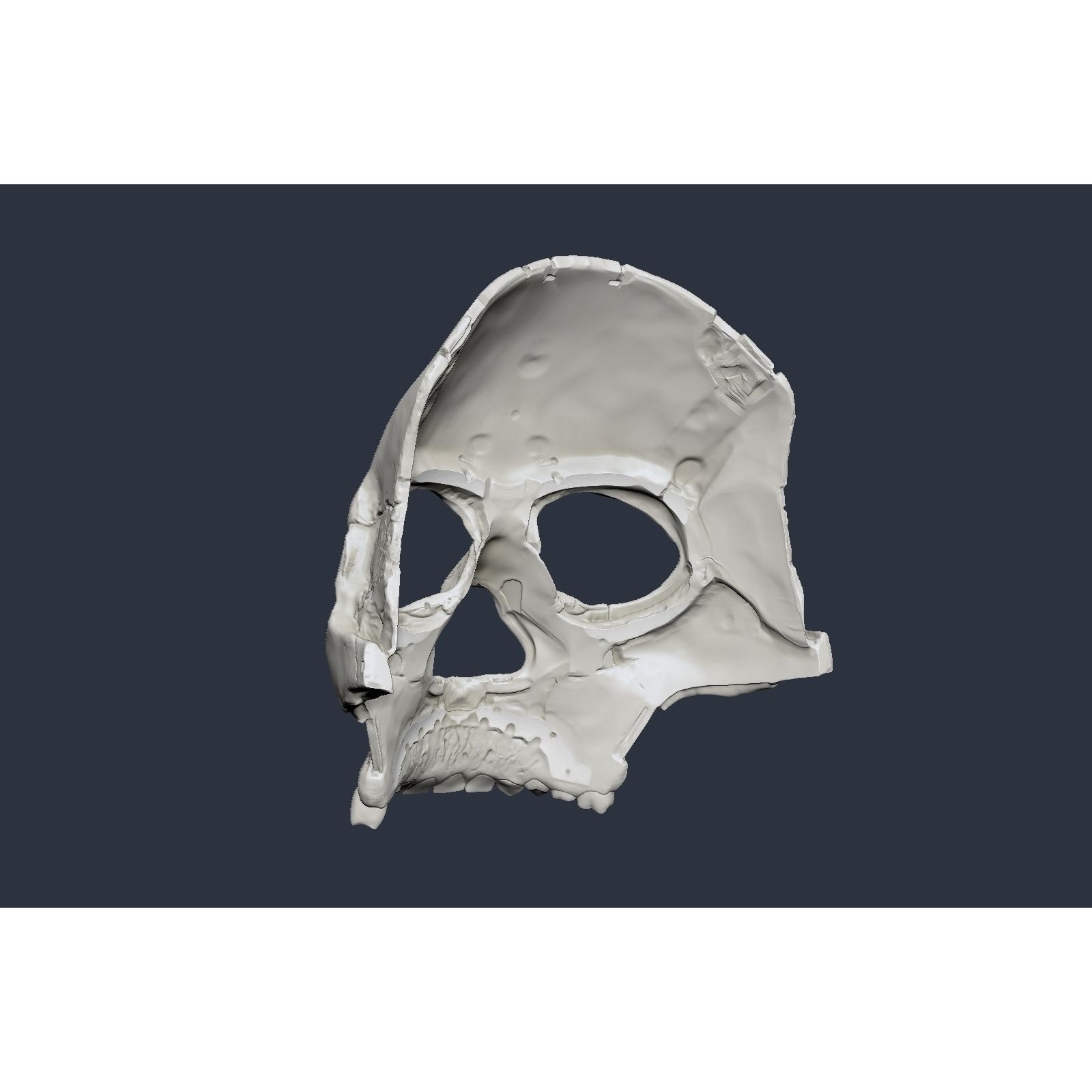 Skull Ghost Mecha Sci-Fi Mask - Game-Ready 3D Model - View 21