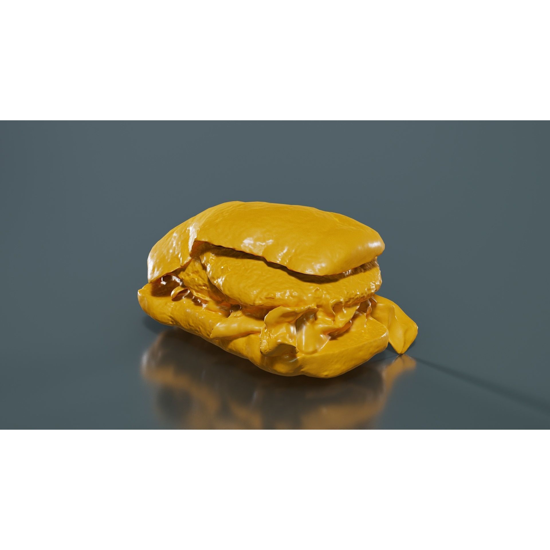 Healthy Salad Burger - Low-Poly Game-Ready 3D Model - View 14