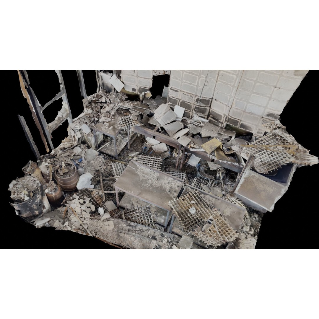 Interior Scans 3D Model – Low Poly Kitchen Asset, FBX, Blender - View 9