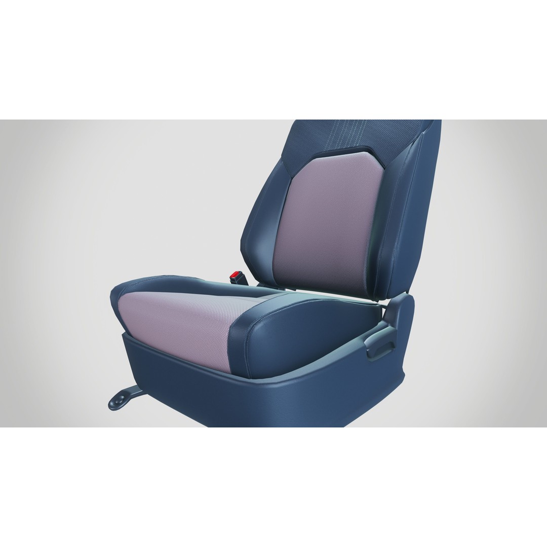 Car Seat 3D Model – Contemporary Design, PBR Textures, FBX & OBJ - View 10