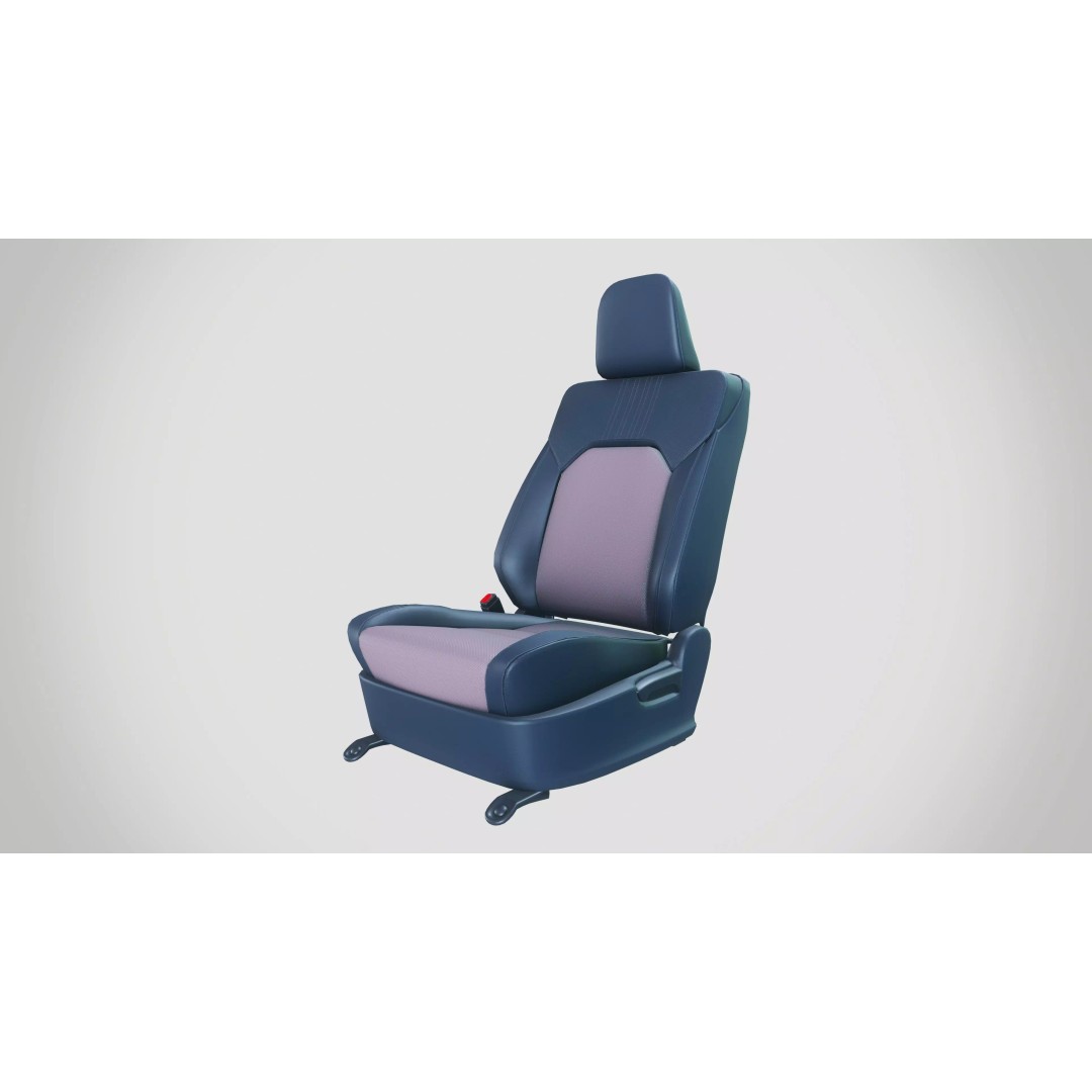 Car Seat 3D Model – Contemporary Design, PBR Textures, FBX & OBJ - View 2