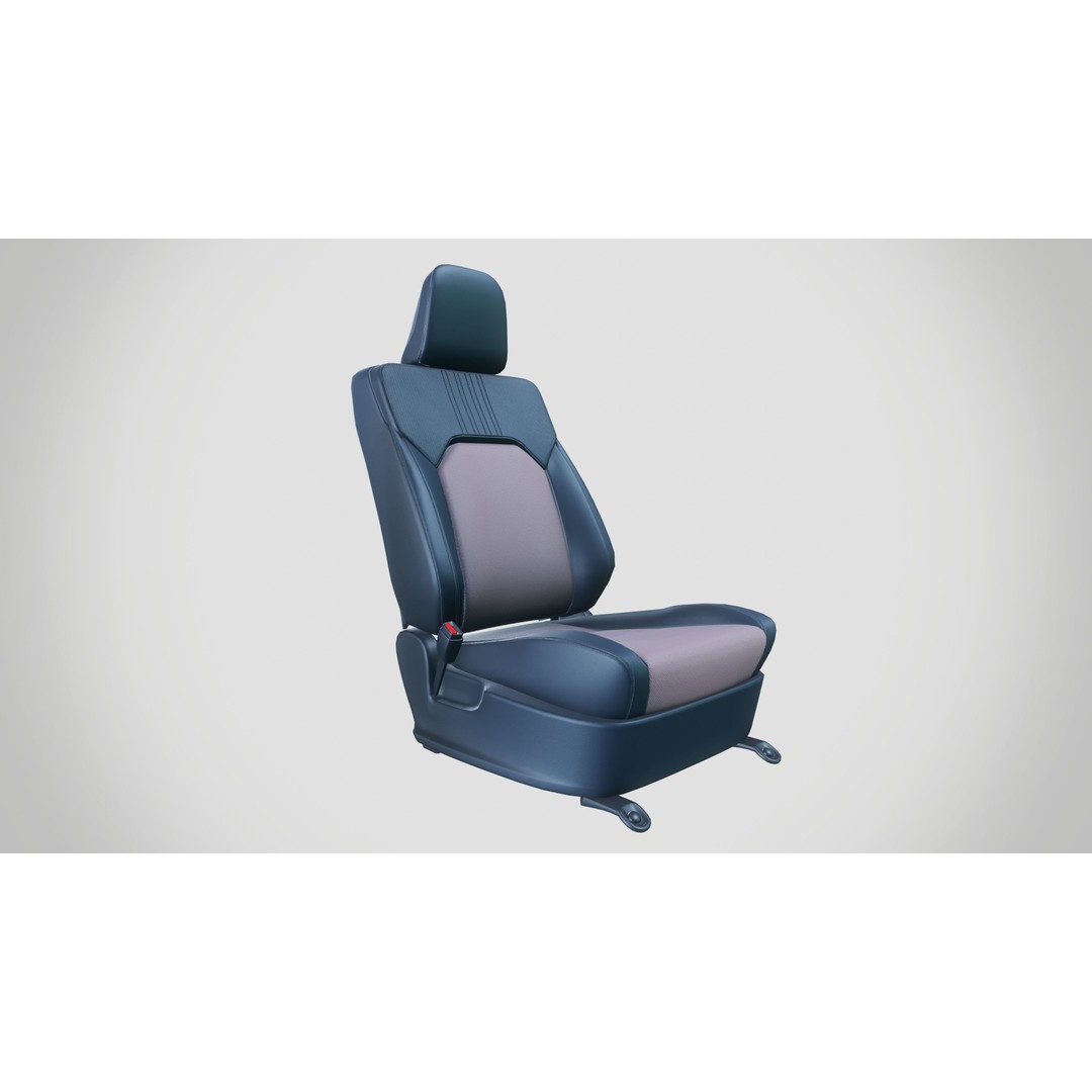Car Seat 3D Model – Contemporary Design, PBR Textures, FBX & OBJ - View 3