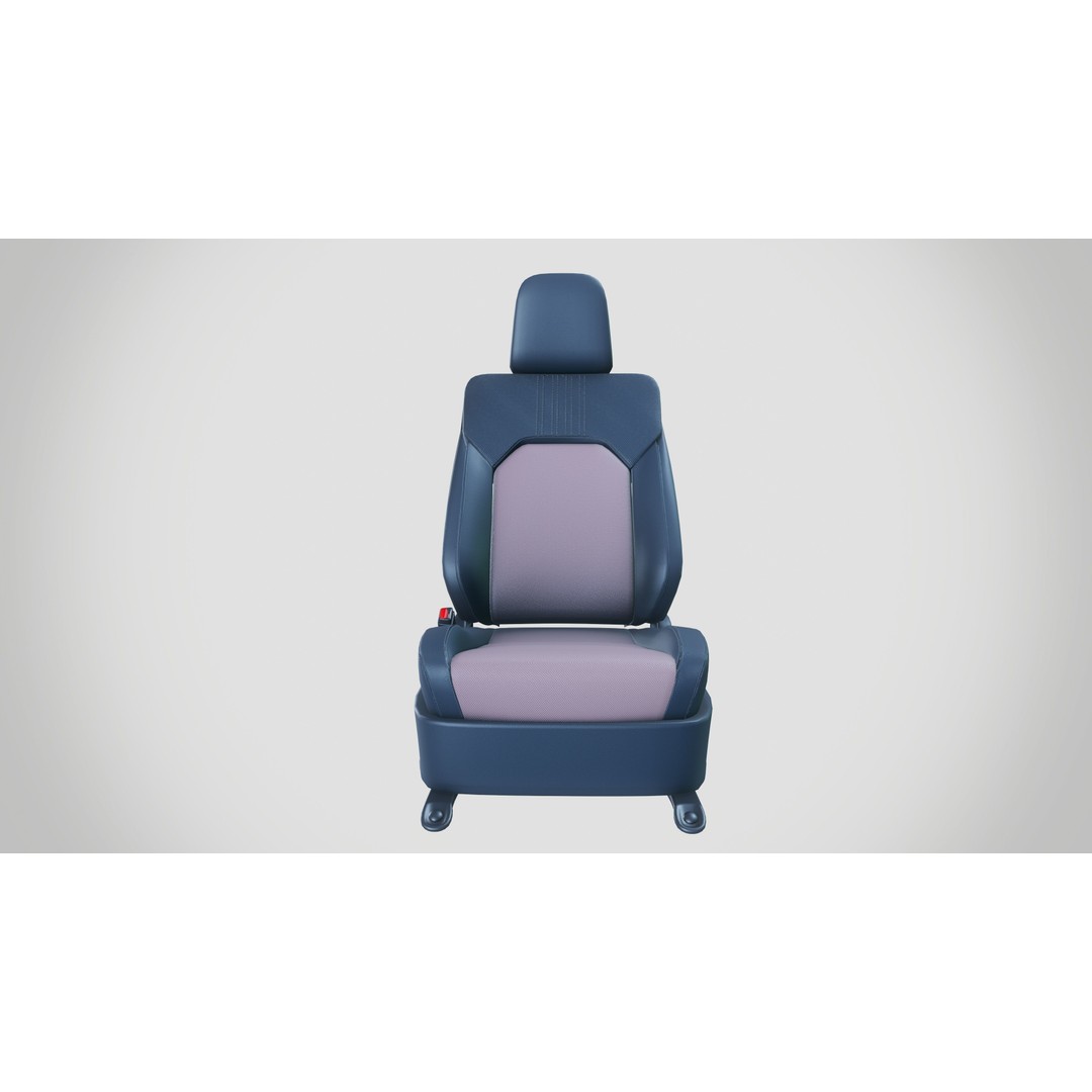 Car Seat 3D Model – Contemporary Design, PBR Textures, FBX & OBJ - View 4