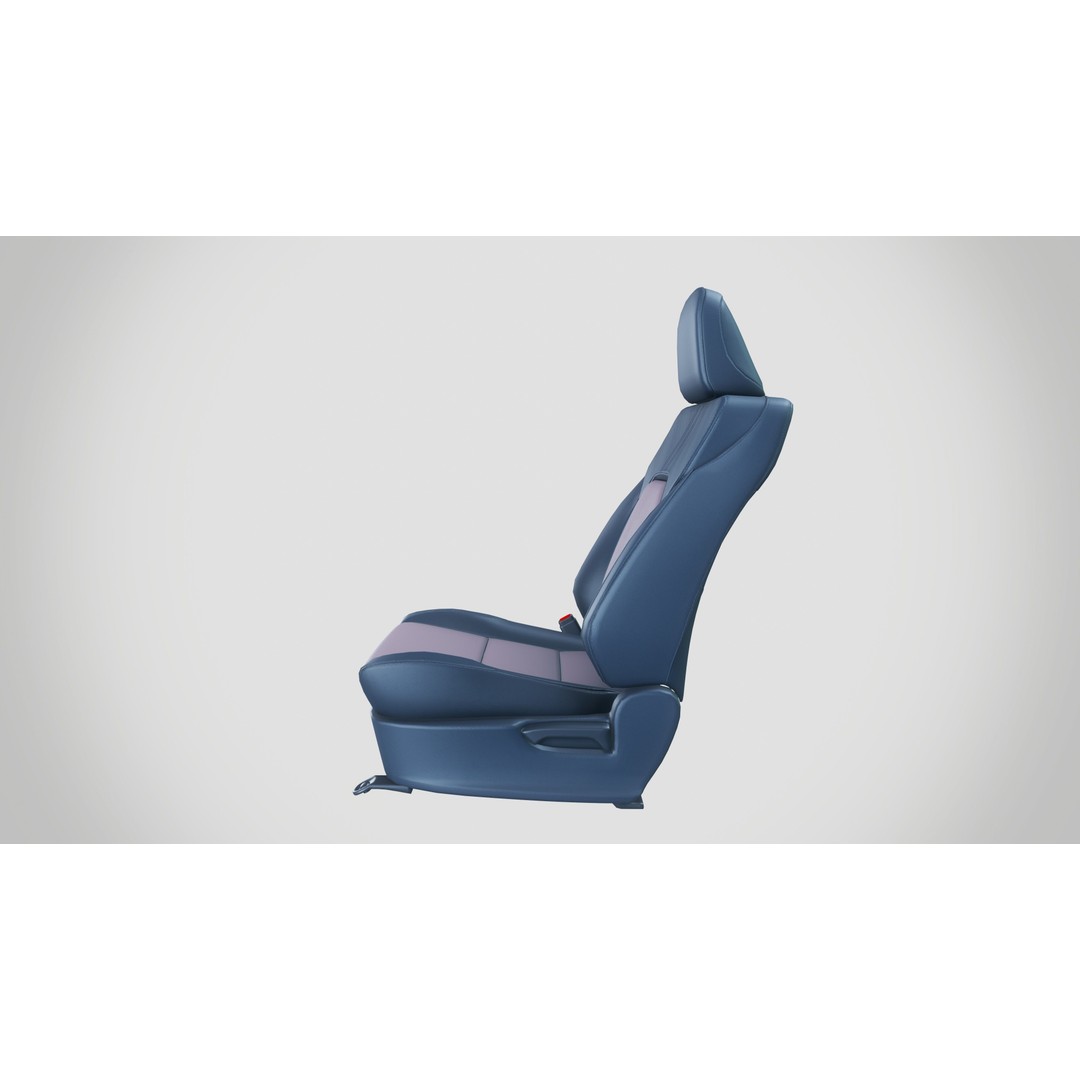 Car Seat 3D Model – Contemporary Design, PBR Textures, FBX & OBJ - View 5