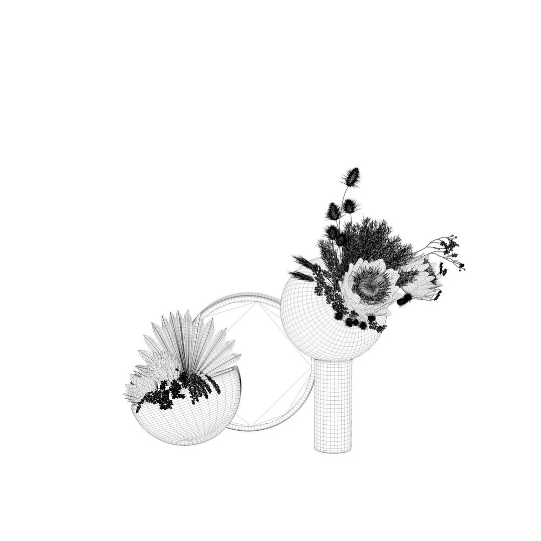 Vase Set 94 3D Model – High Poly Textured Design for Interior Decor