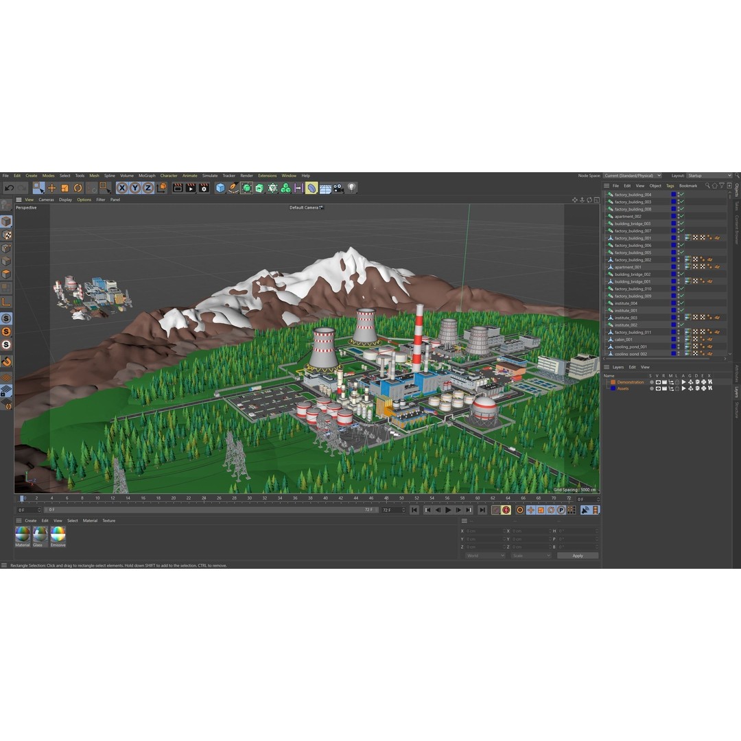 Factory 3D Model – Low Poly Industrial Asset Pack, FBX & OBJ - View 38