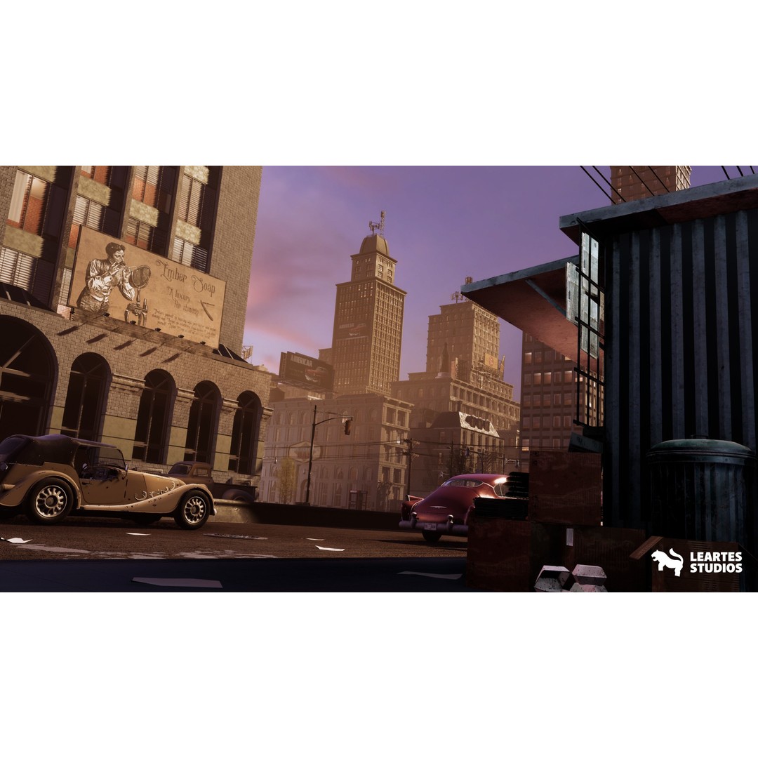 1950s NYC Environment 3D Model – Low Poly Megapack with Vehicles and Props
