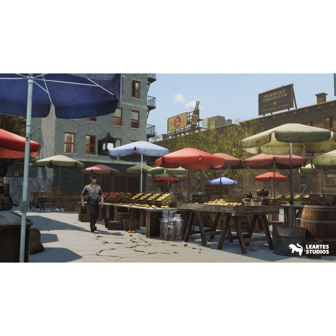 1950s NYC Environment 3D Model – Low Poly Megapack with Vehicles and Props - View 13