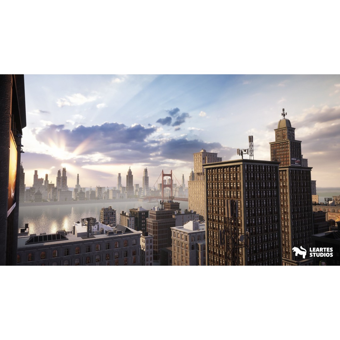 1950s NYC Environment 3D Model – Low Poly Megapack with Vehicles and Props - View 17