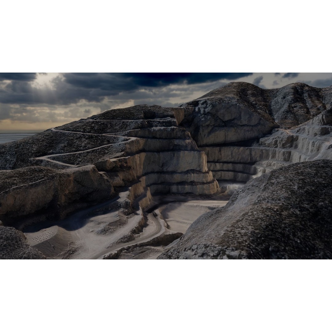 Open Pit Mine 3D Model – Detailed Landscape Asset, FBX, PBR Textures - View 16