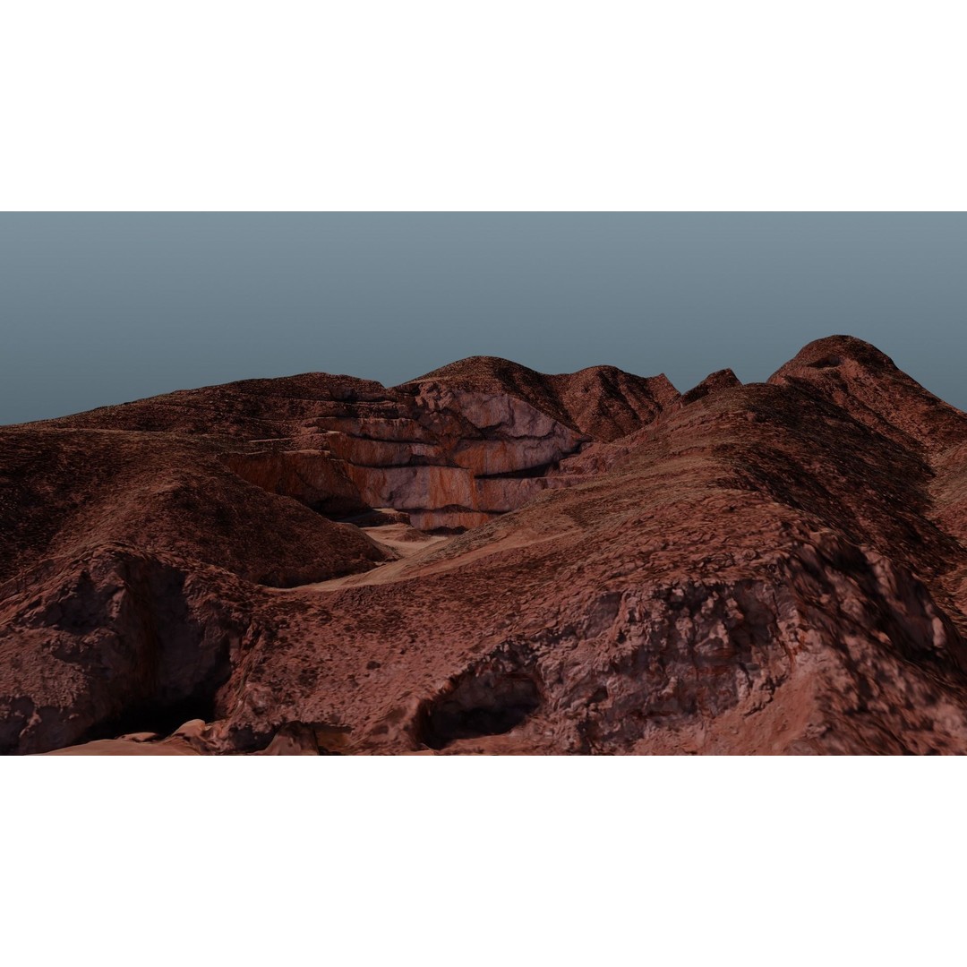 Open Pit Mine 3D Model – Detailed Landscape Asset, FBX, PBR Textures - View 26