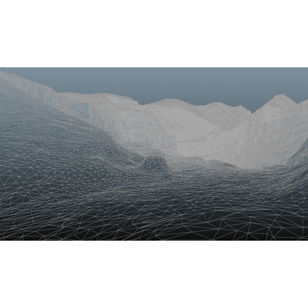 Open Pit Mine 3D Model – Detailed Landscape Asset, FBX, PBR Textures - View 39