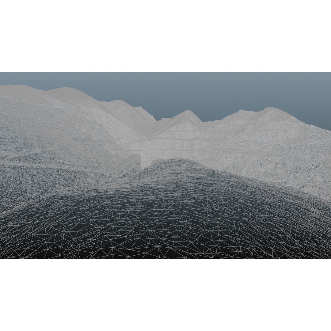 Open Pit Mine 3D Model – Detailed Landscape Asset, FBX, PBR Textures - View 41
