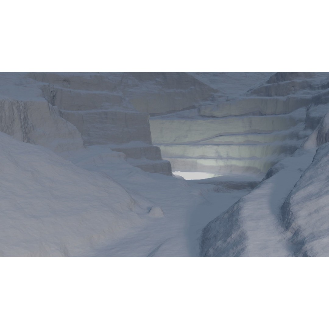 Open Pit Mine 3D Model – Detailed Landscape Asset, FBX, PBR Textures - View 5