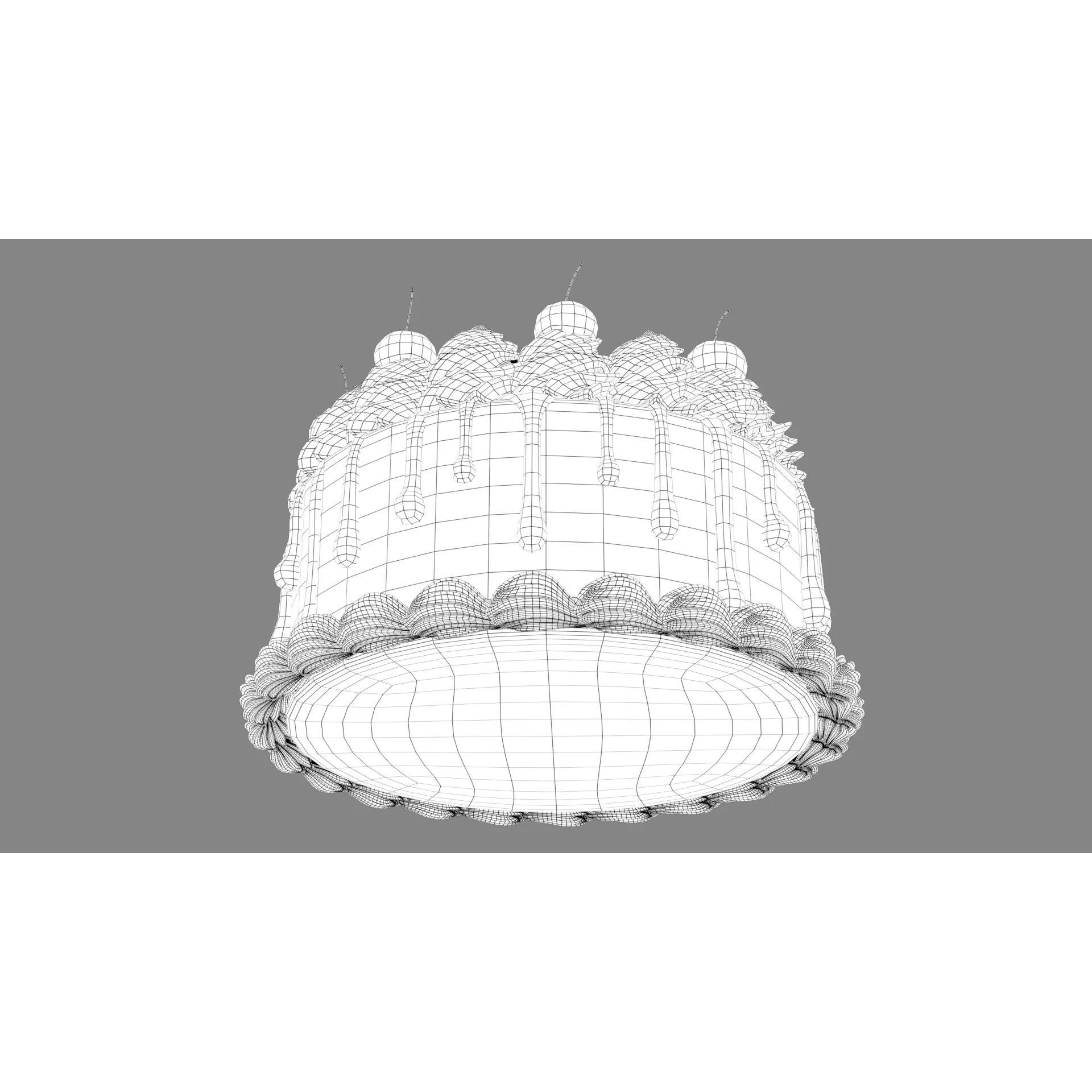 Blue Cake - Stylized Game-Ready 3D Model - View 17