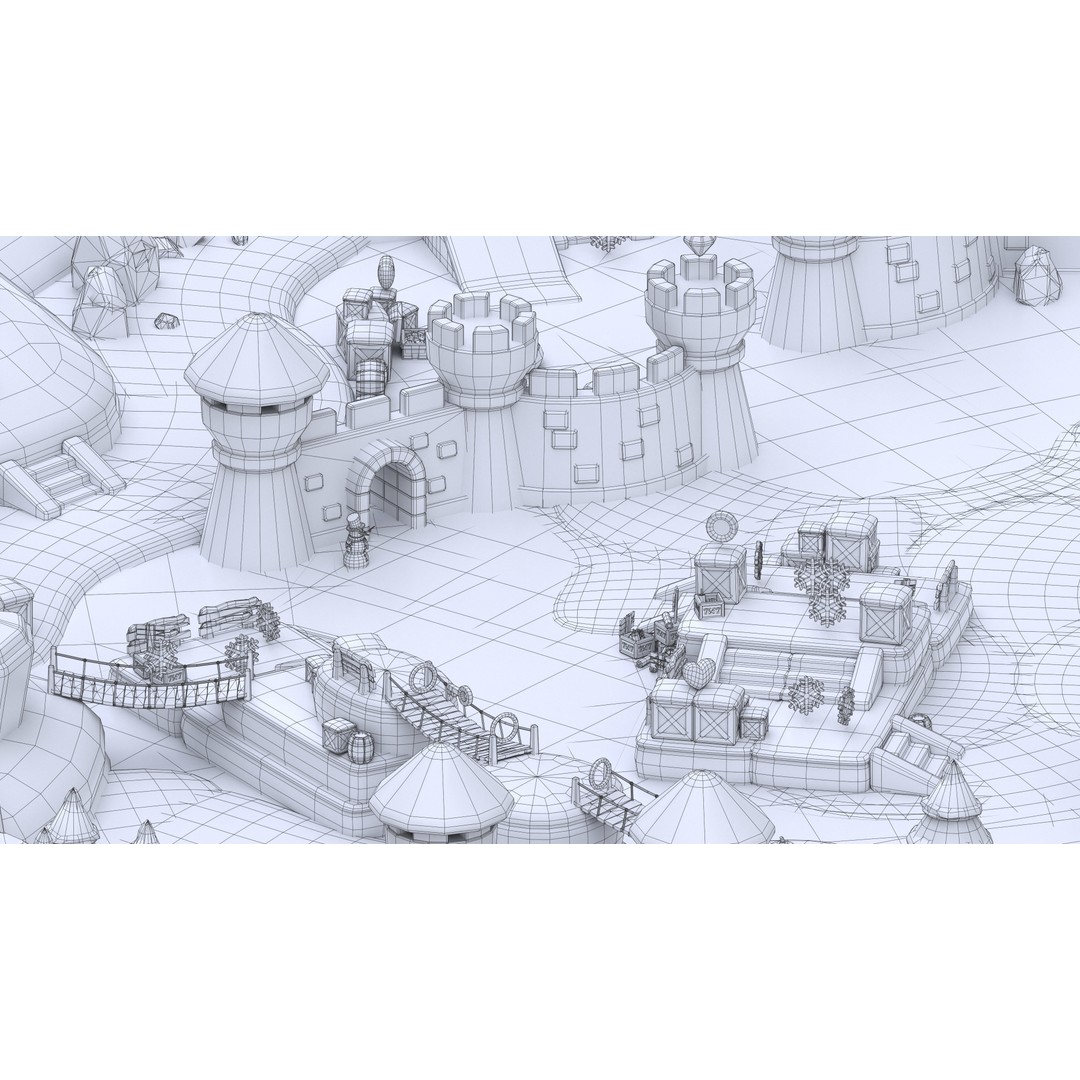 Winter 3D Model – Low Poly Asset Pack for Games and VR, FBX