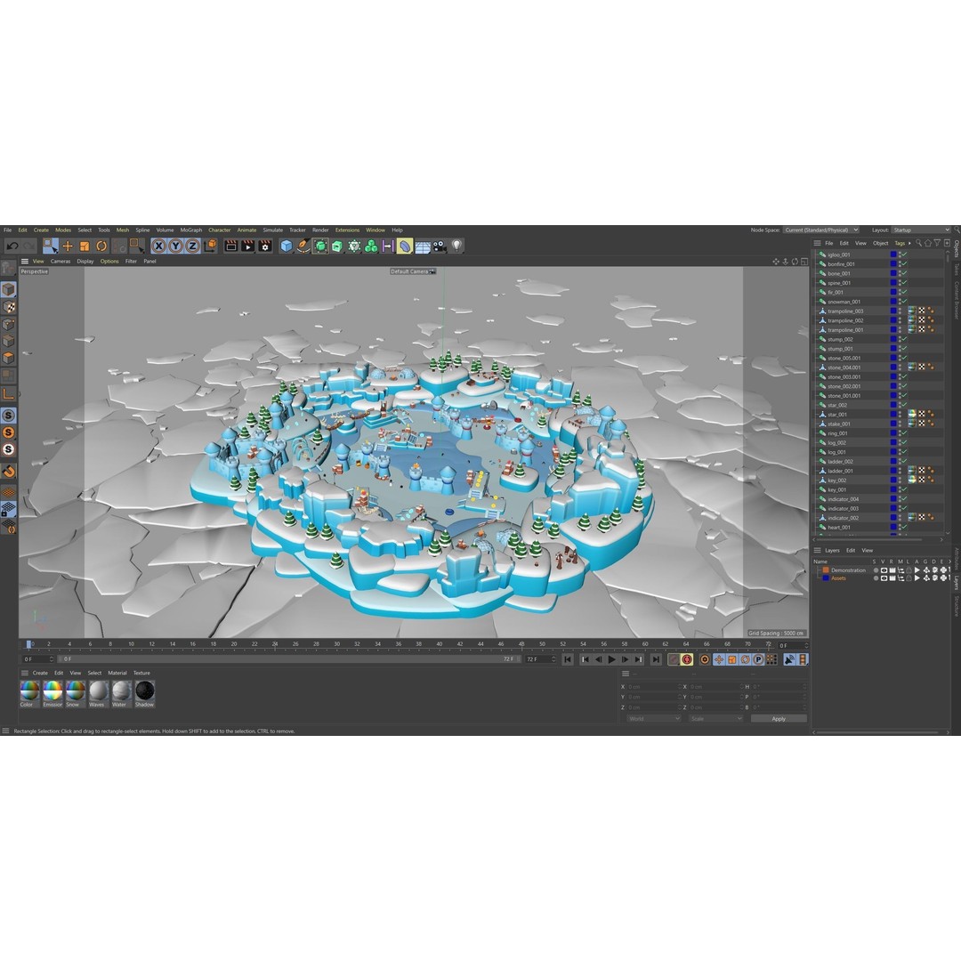 Winter 3D Model – Low Poly Asset Pack for Games and VR, FBX - View 23