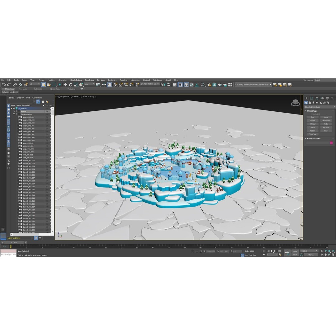 Winter 3D Model – Low Poly Asset Pack for Games and VR, FBX - View 25
