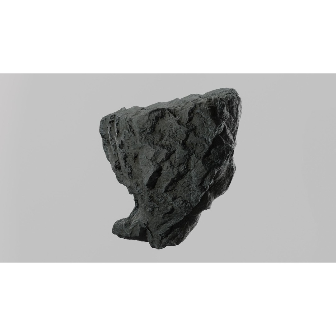 Cliff Rocks 3D Model – Low Poly Game Asset, FBX & OBJ Formats - View 14