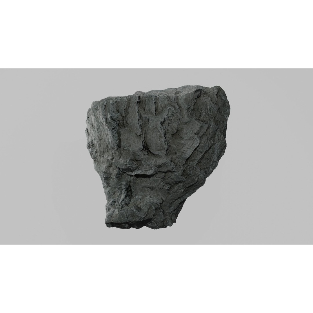 Cliff Rocks 3D Model – Low Poly Game Asset, FBX & OBJ Formats - View 15