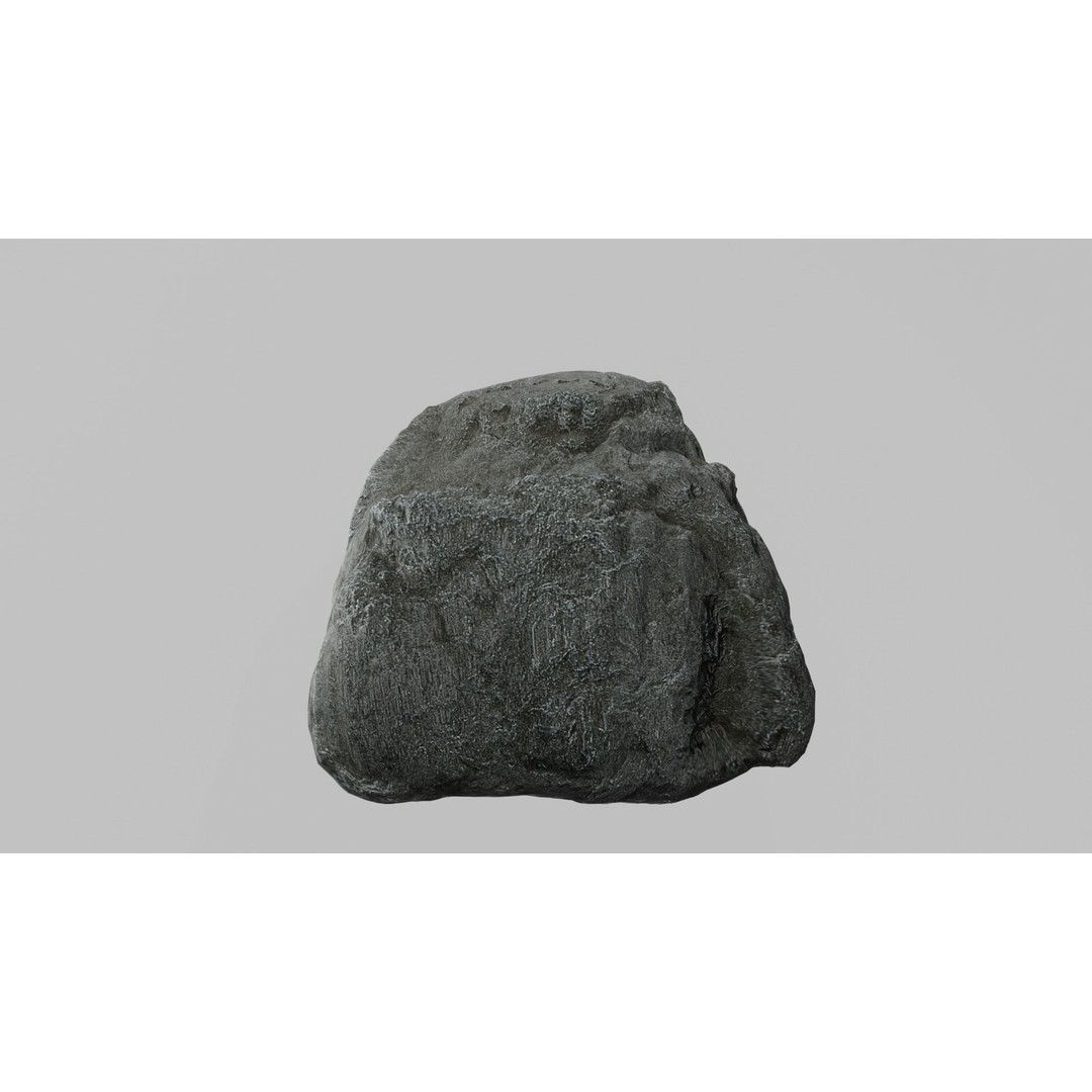 Cliff Rocks 3D Model – Low Poly Game Asset, FBX & OBJ Formats - View 16