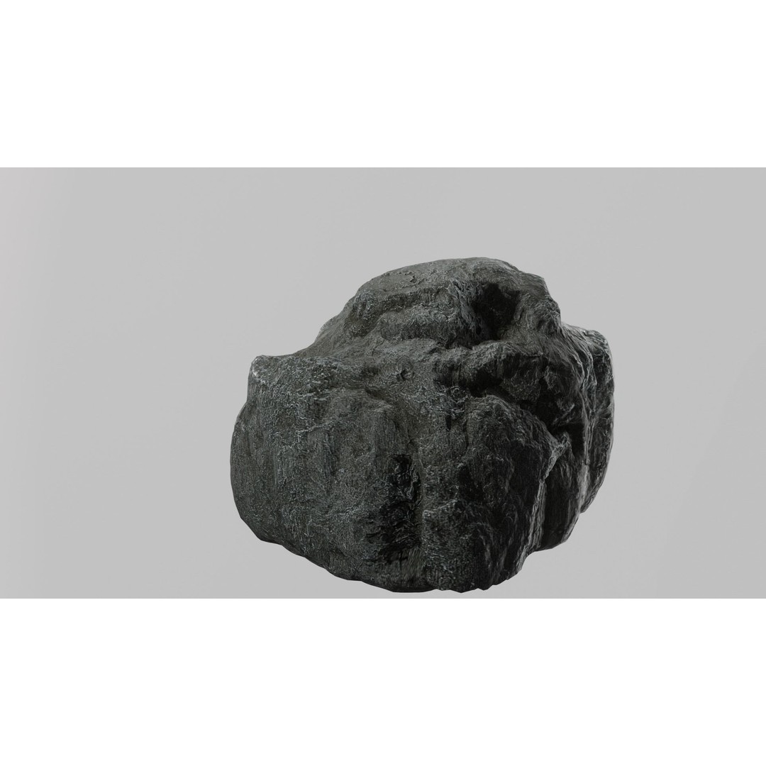 Cliff Rocks 3D Model – Low Poly Game Asset, FBX & OBJ Formats - View 17