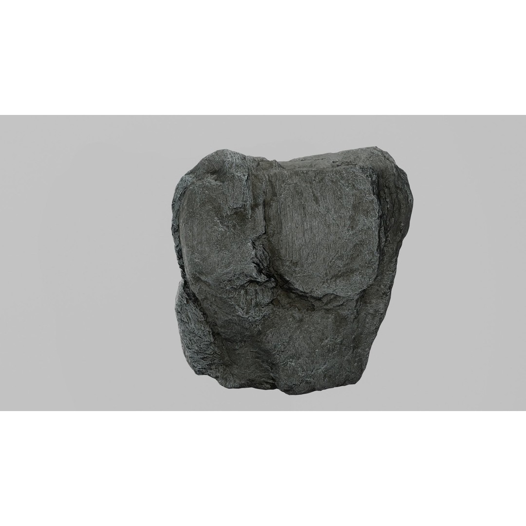 Cliff Rocks 3D Model – Low Poly Game Asset, FBX & OBJ Formats - View 23