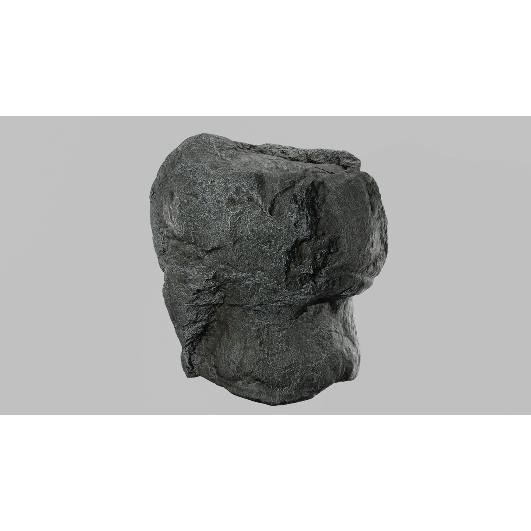 Cliff Rocks 3D Model – Low Poly Game Asset, FBX & OBJ Formats - View 24