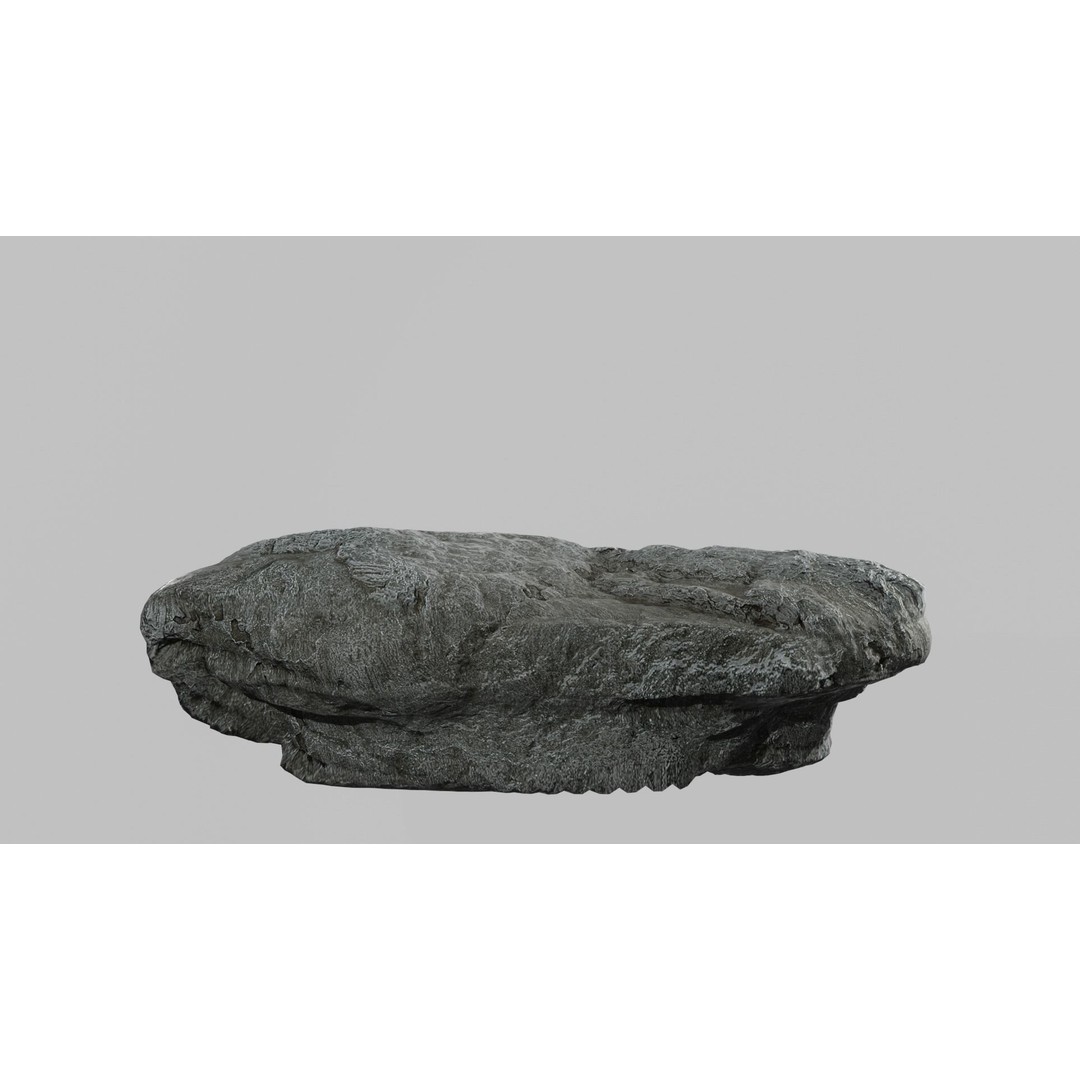 Cliff Rocks 3D Model – Low Poly Game Asset, FBX & OBJ Formats - View 25