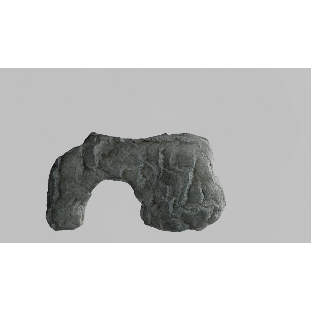 Cliff Rocks 3D Model – Low Poly Game Asset, FBX & OBJ Formats - View 37