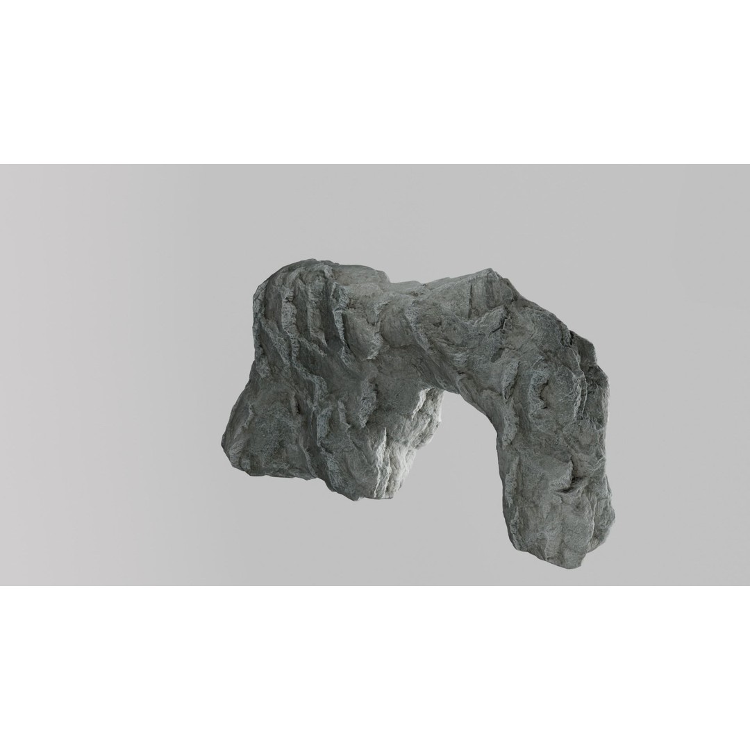 Cliff Rocks 3D Model – Low Poly Game Asset, FBX & OBJ Formats - View 38