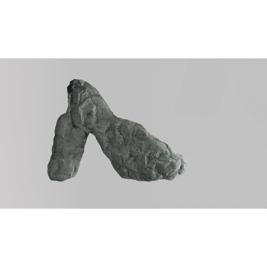 Cliff Rocks 3D Model – Low Poly Game Asset, FBX & OBJ Formats - View 42
